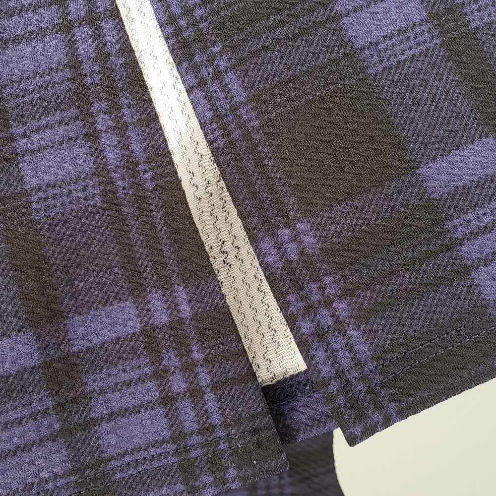 Ultra flirt navy  and black plaid pencil skirt - Picture 5 of 7